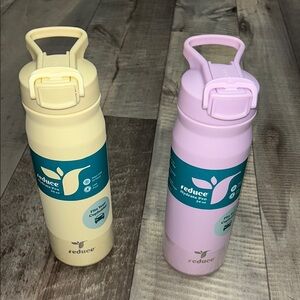 Reduce Hydrate Pro Water Bottles - Light Yellow and Purple